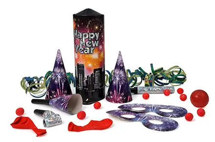 Tischbombe Happy New Year Holo