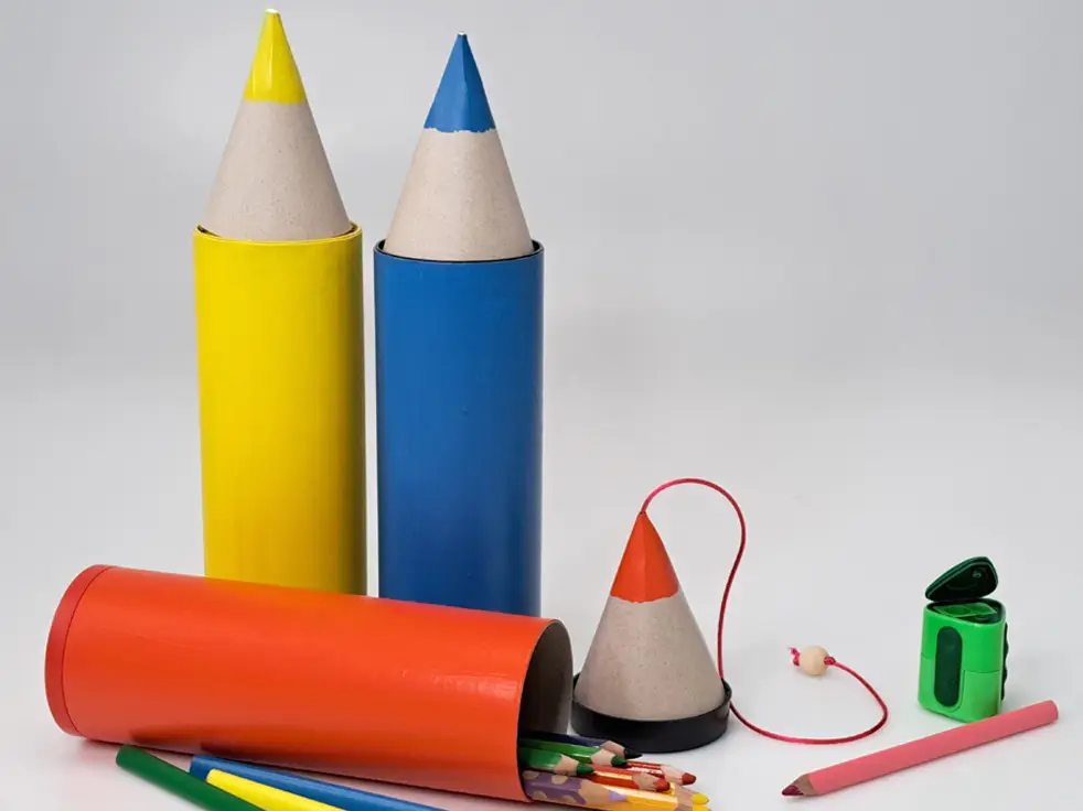 Bastelrezept Klara Kleister -Stiftebox „Farbstift“